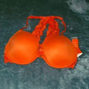 New Padded Lace Back Front Closure Women's Bra